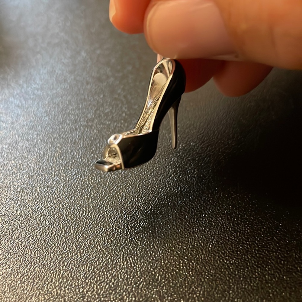 Swarovski Black High Heel Charm